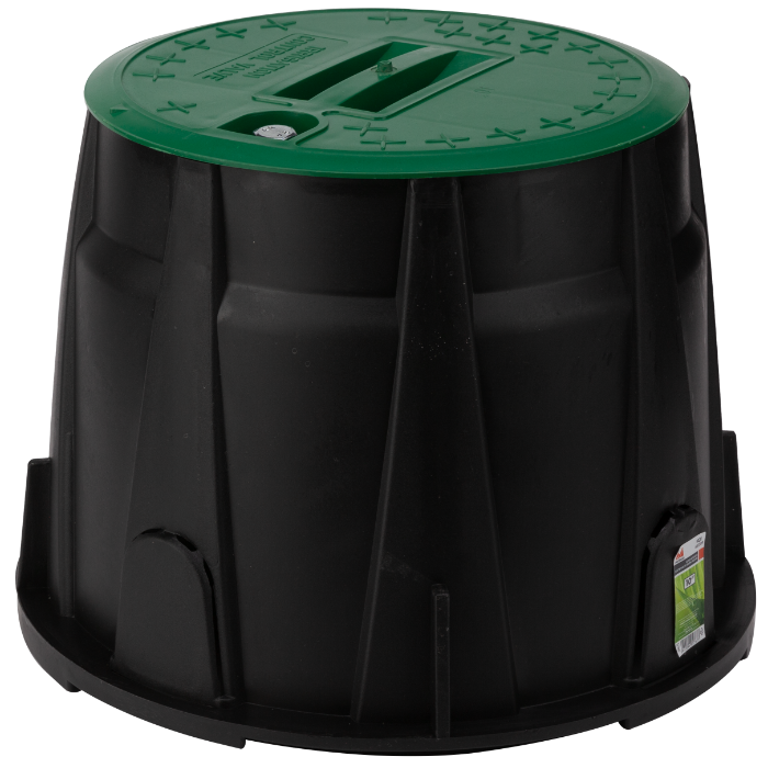 Cutie Rotundă 10" pentru Electrovalve EvoTools - Protecție Fitinguri, Sistem Irigare Automat