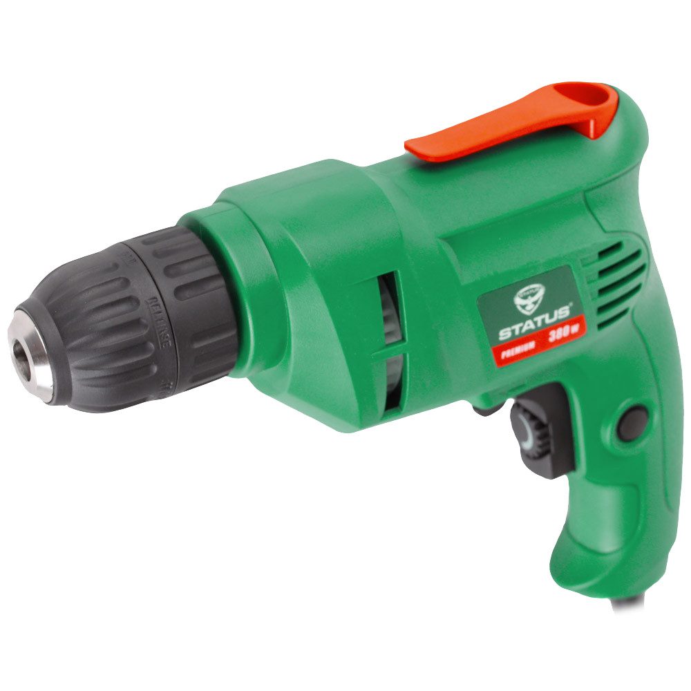 Bormașină Electrică Status D380 - 750 W, Găurire în Lemn și Metal, Uz Casnic și Profesional