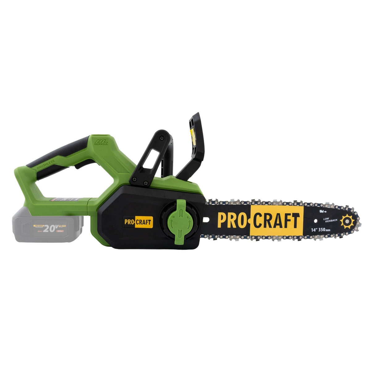 Drujba pe acumulator PROCRAFT PKA60, Brushless, 3500 rot/min, NU CONTINE ACUMULATOR SI INCARCATOR