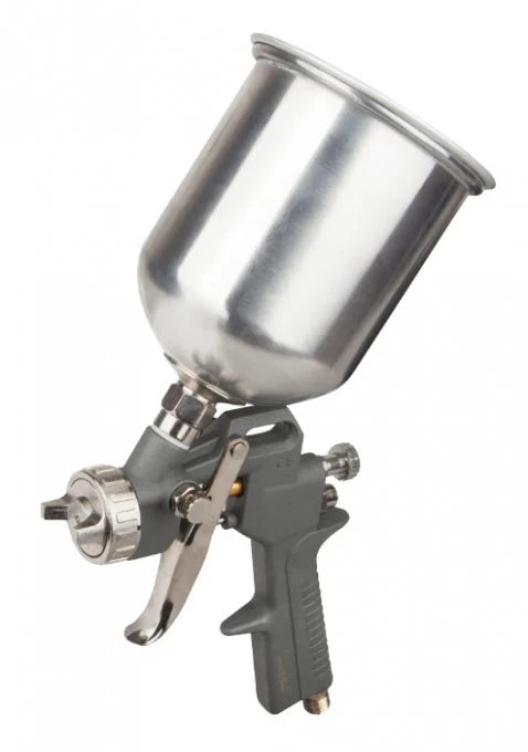 Pistol de Vopsit cu Aer Comprimat EvoTools - Rezervor 600 ml, 3 Duze, Corp din Aluminiu