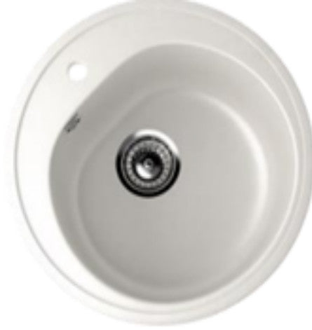 Chiuvetă Bucătărie Elefant E-11-341 - Culoare Alb-Crem, Cuvă Generoasă, Design Modern