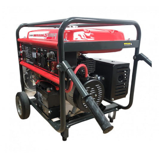 Generator de Curent pe Benzină Elefant ZH6500E-W - 6500 W, Roți Integrate, Casă și Șantier
