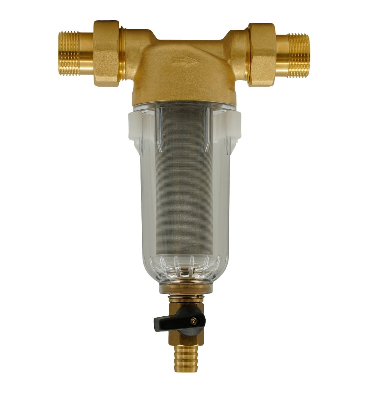 F-PF-B01 Filtru apă cu purjare din alamă cu sită inox FLOW