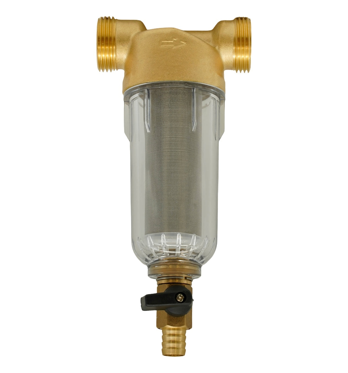F-PF-B01 Filtru apă cu purjare din alamă cu sită inox FLOW