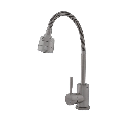 FB-011 Ref Baterie bucatarie SUS 304 pipa flexibila 2 functii crom mat VITAL FLOW