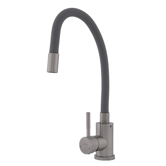 FB-011 Ref Grey – Baterie bucătărie SUS 304 cu pipă flexibilă gri VITAL FLOW