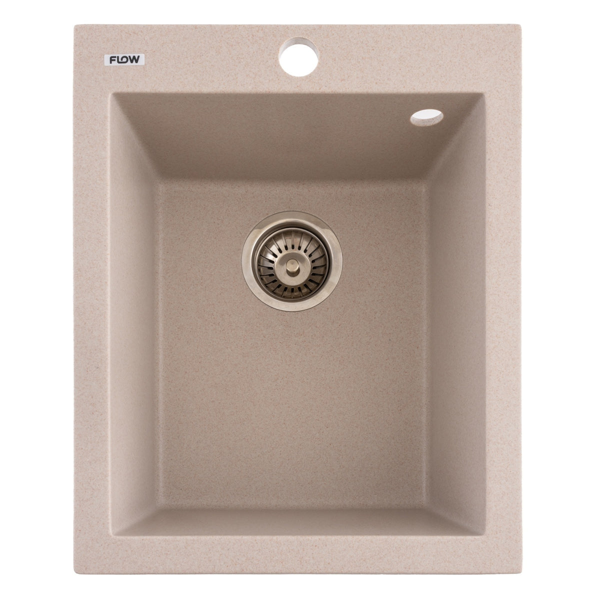 FCB-4149BA/1, Chiuveta de bucatarie din granit cu o cuva, seria BOARD, Avena, 410x495x190 mm, FLOW