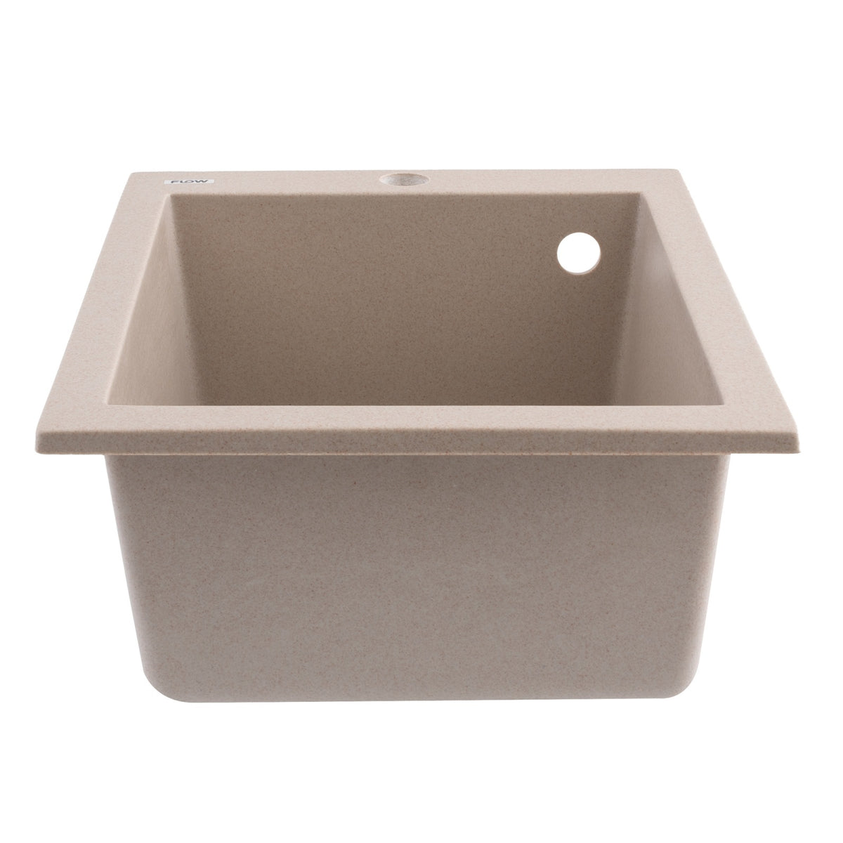 FCB-4149BA/1, Chiuveta de bucatarie din granit cu o cuva, seria BOARD, Avena, 410x495x190 mm, FLOW