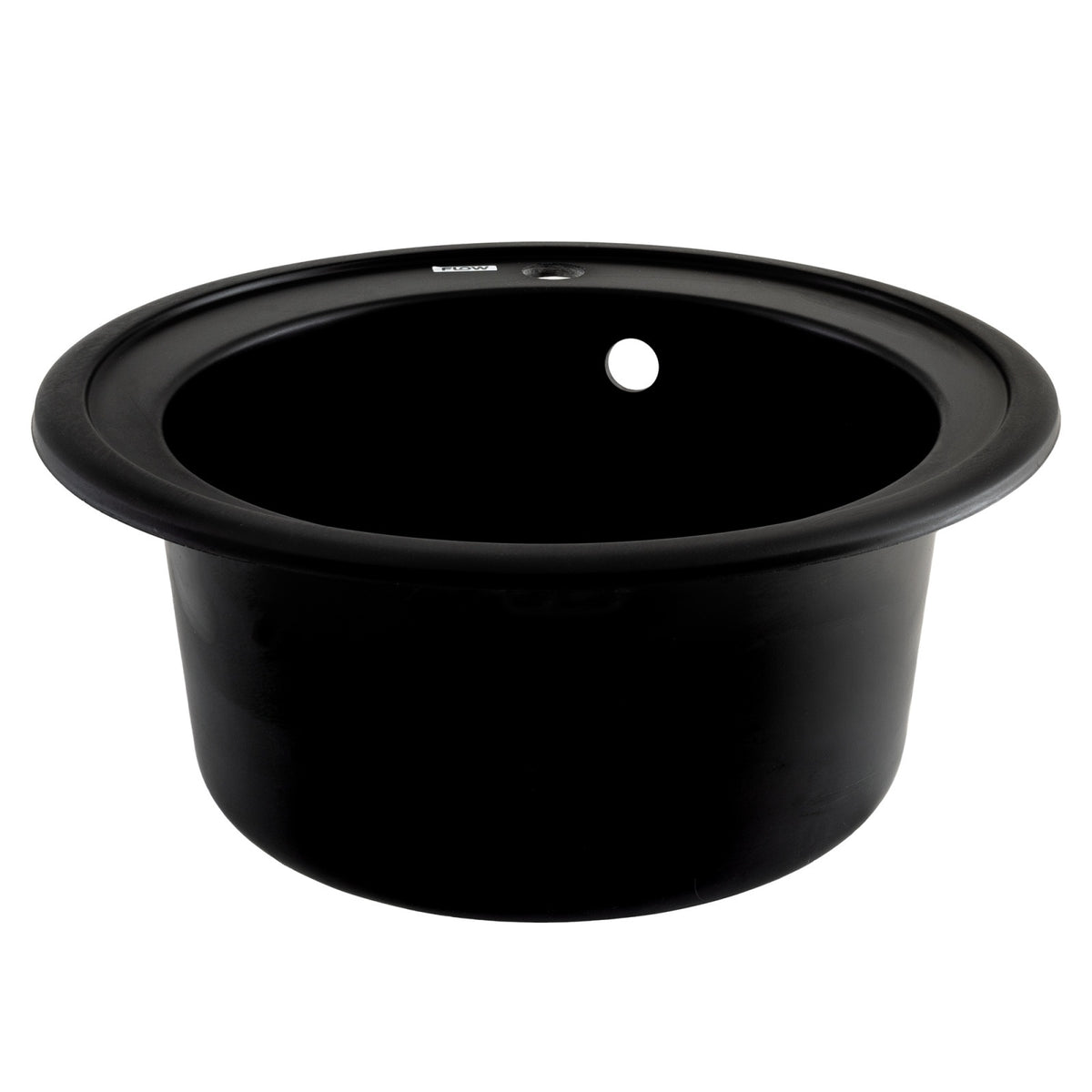FCB-510SBA/1, Chiuveta de bucatarie din granit cu cuva rotunda, seria SUN, Black/Anthracite, 510x200 mm, FLOW
