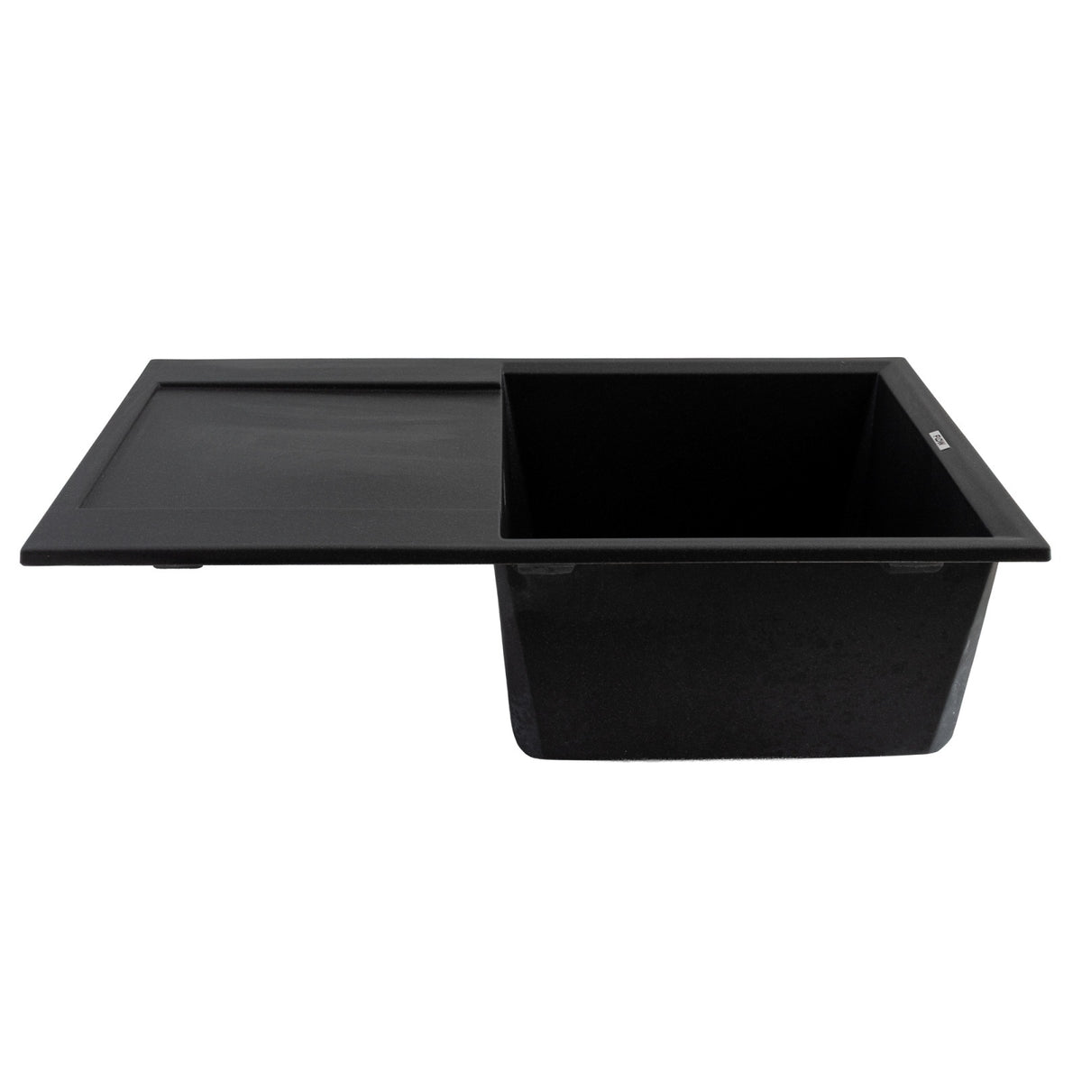 FCB-7849HG/1T, Chiuveta de bucatarie din granit cu o cuva si scurgator, seria HORIZON, Graphite, 780x495x230 mm, FLOW