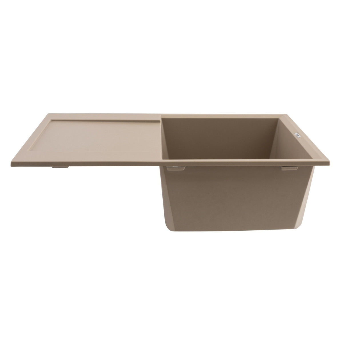 FCB-7849HS/1T, Chiuveta de bucatarie din granit cu o cuva si scurgator, seria HORIZON, Sahara, 780x495x230 mm, FLOW