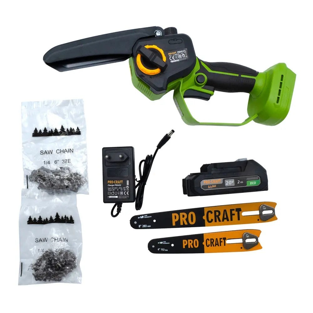 Fierastrau cu lant si acumulator PKA45, Brushless , Ungere lant