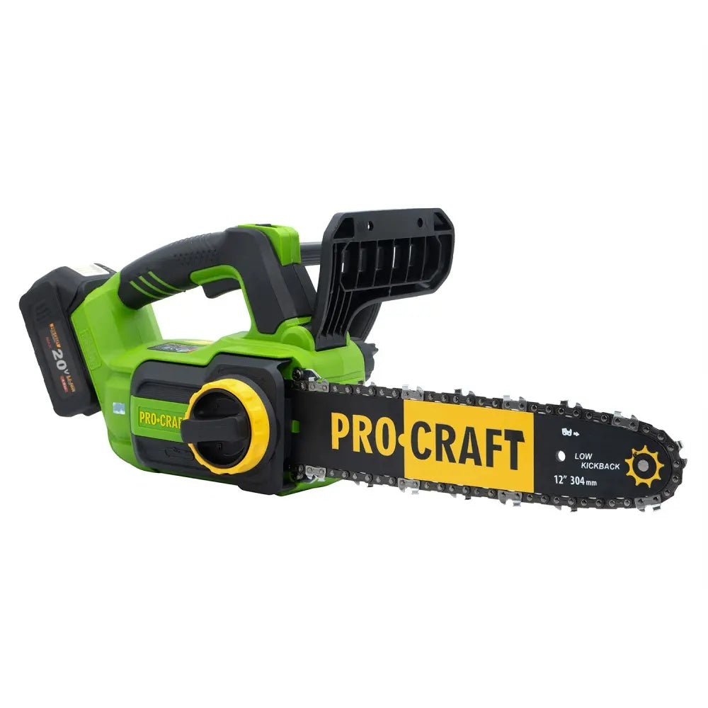 Fierăstrău cu lanț și acumulator PROCRAFT PKA42Li Brushless,20V / 2Ah, NU VINE INSOTIT DE ACUMULATOR /INCARCATOR