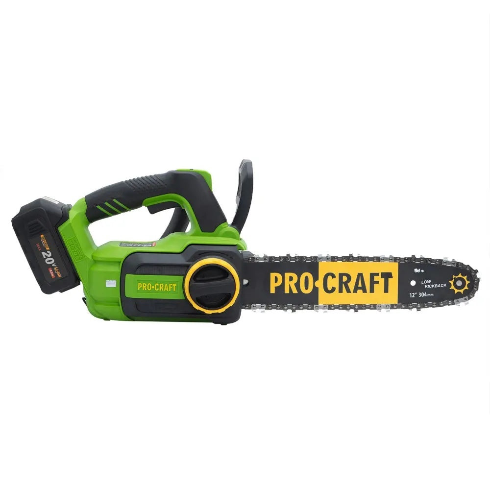 Fierăstrău cu lanț și acumulator PROCRAFT PKA42Li Brushless,20V / 2Ah, NU VINE INSOTIT DE ACUMULATOR /INCARCATOR