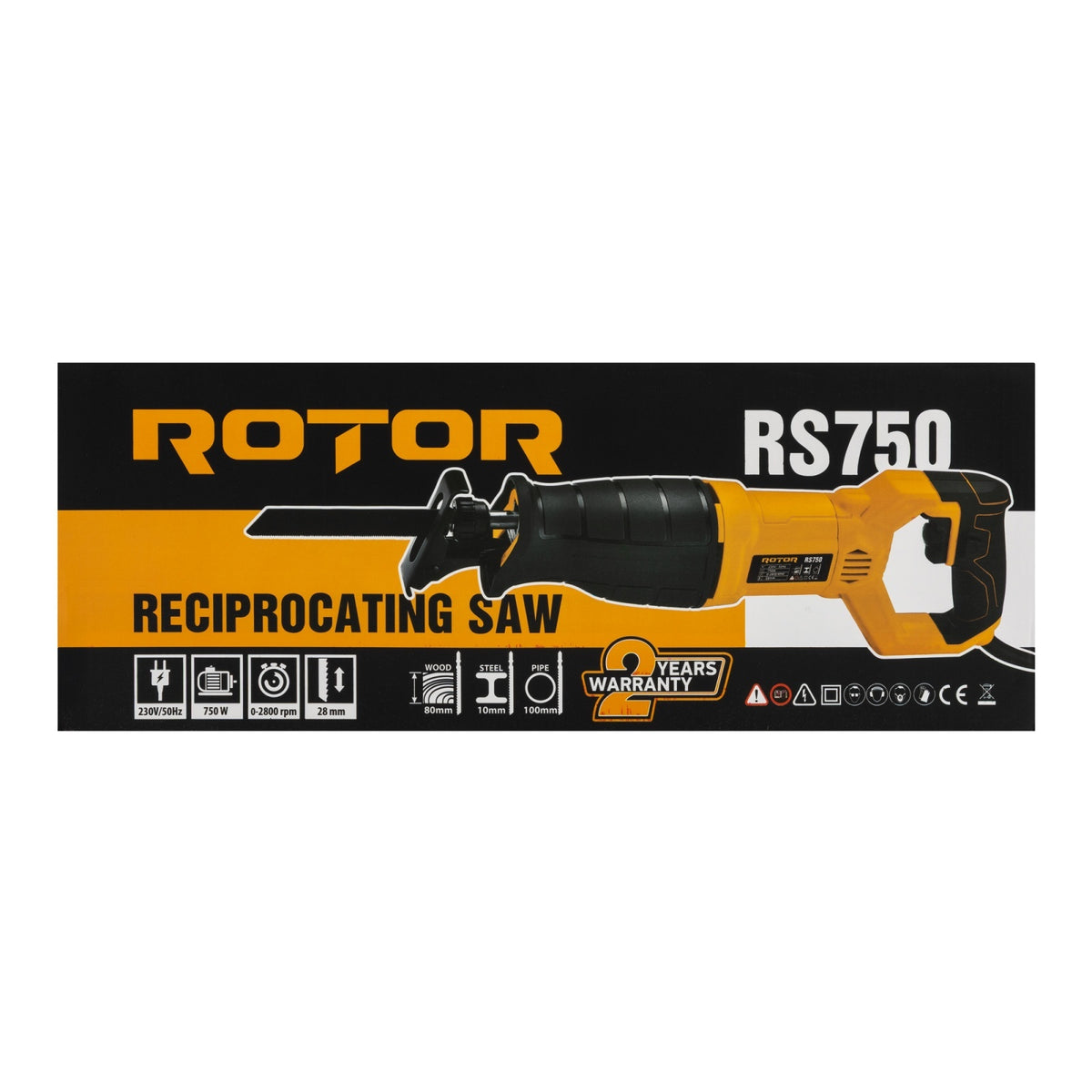 Fierastrau pendular tip sabie ROTOR RS750 , Putere 750 W , 2800 RPM ,