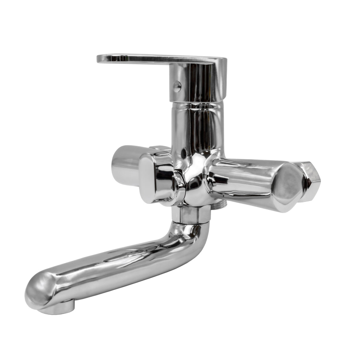 FL 066A-401ZC, Baterie cada cu para de dus, zinc, crom, FLOW