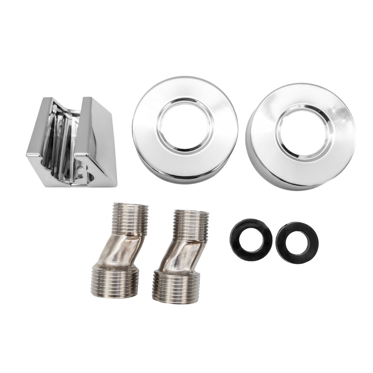 FL BC-203ZC, Baterie cada cu para de dus, zinc, crom, FLOW