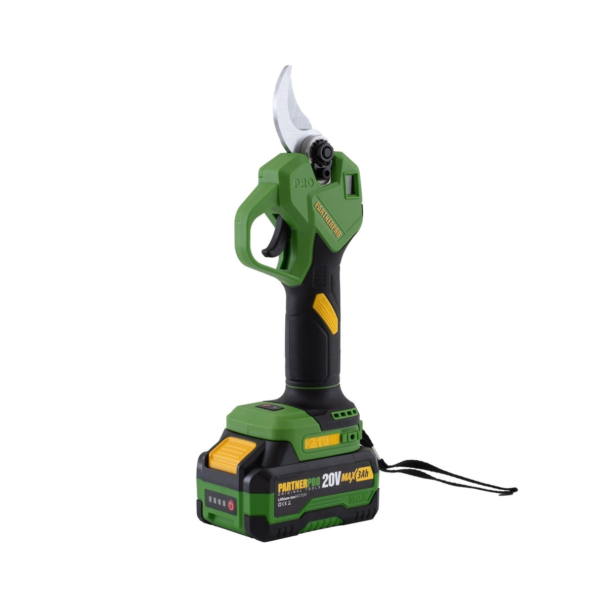 Foarfeca de gradina pe acumulator PARTNERPRO PP-FE3A, 1 x acumulator 20V / 3Ah , Brushless , 320 W