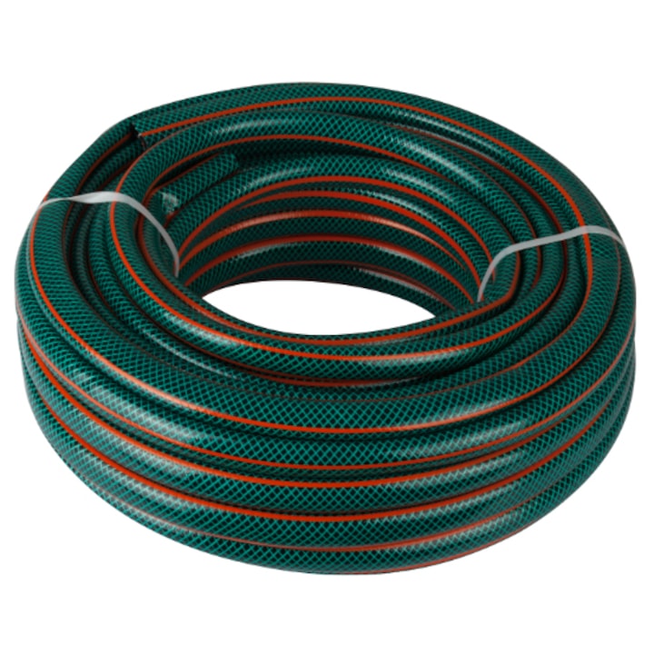 Furtun Armat din PVC 1/2" - Lungime 50 m, Presiune de Lucru 8 bar, Irigații și Grădină