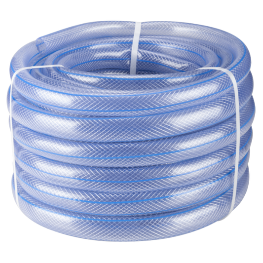 Furtun Grădină Transparent EvoTools h10026 3/4 inch x 50 m - Presiune 3 bar, Apă Potabilă, PVC