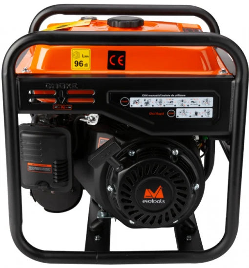 Generator Invertor pe Benzină EvoTools 3500 W - 4,7 CP, 4 Timpi, 3200 W Continuu, 230 V