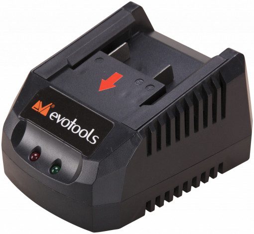 Încărcător Brushless EvoTools 20 V - Încărcare Rapidă Acumulatori 2 Ah și 4 Ah, 230 V