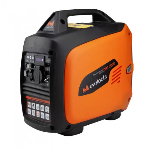 Generator Invertor Silențios EvoTools DIG2000 - 2000 W, 2,7 CP, 4 Timpi, Rezervor 4 L