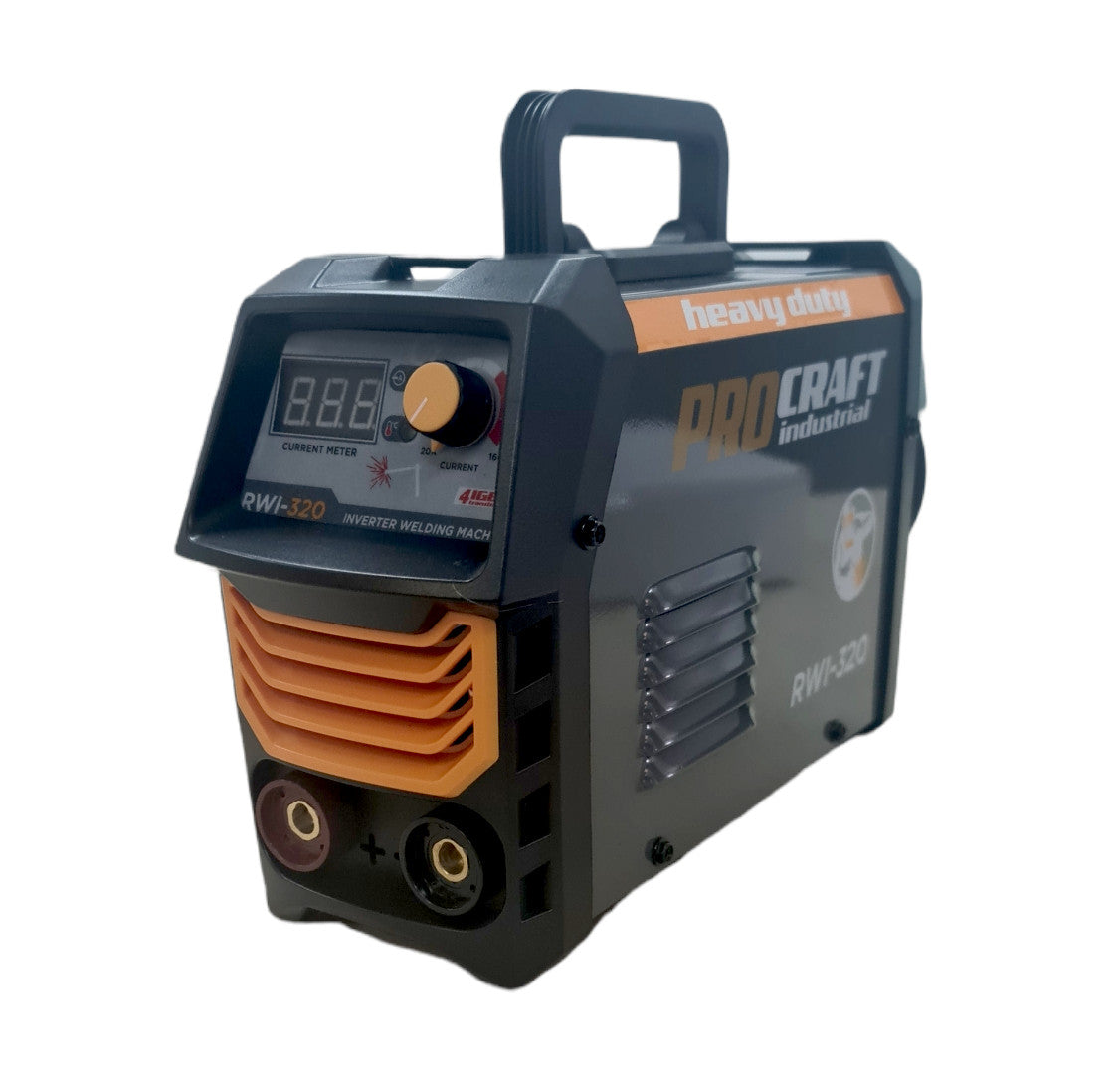 Invertor de Sudură MMA ProCraft RWI 320 - Tranzistori IGBT, 20-160 A, Mască Inclusă