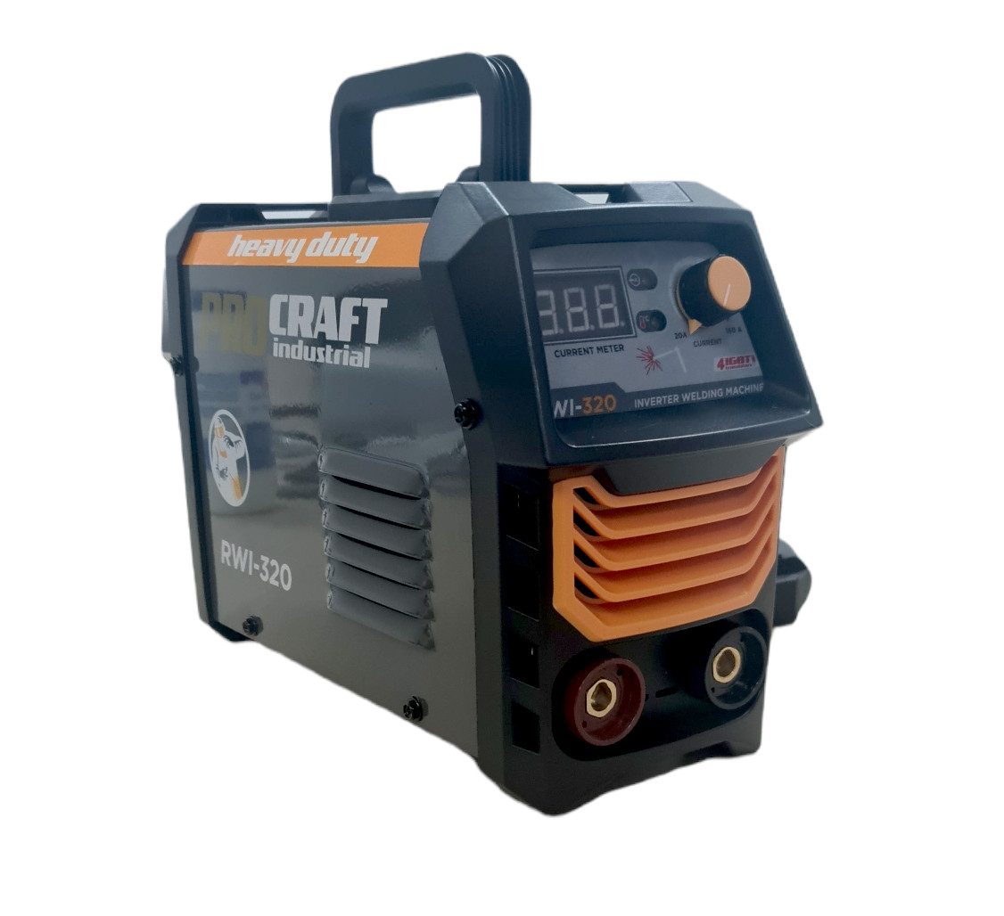 Invertor de Sudură MMA ProCraft RWI 320 - Tranzistori IGBT, 20-160 A, Mască Inclusă