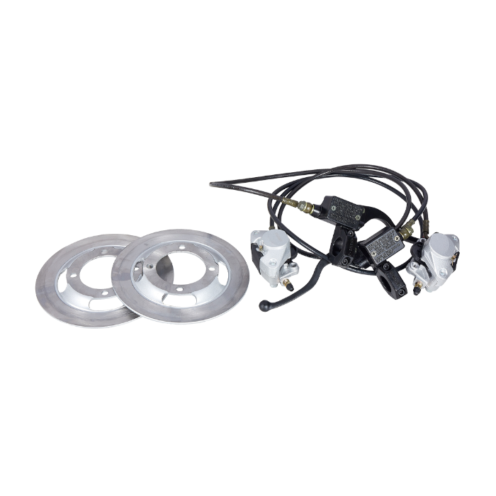 Kit 2 Discuri și 2 Cabluri de Frână pentru Motocultivator EvoTools +Plus - Piese de Schimb Frânare