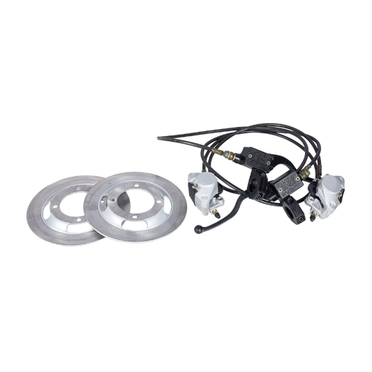 Kit 2 Discuri și 2 Cabluri de Frână pentru Motocultivator EvoTools +Plus - Piese de Schimb Frânare