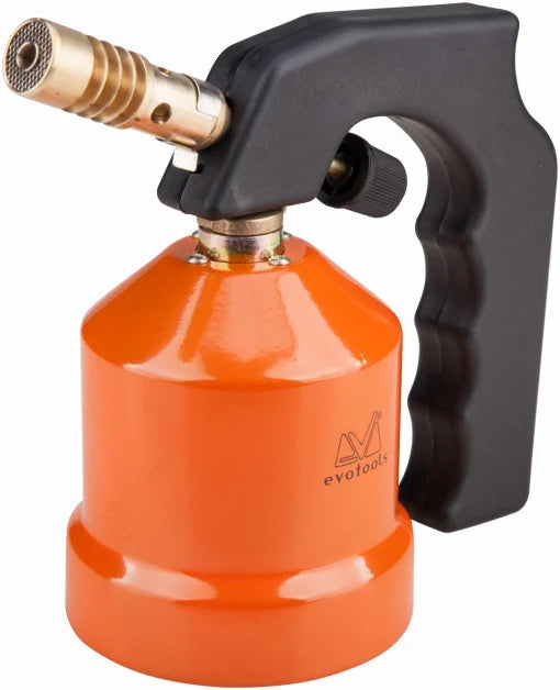 Lampă de Lipit cu Gaz - Carcasă Metalică, Reglaj Fin al Flăcării, Doză 190 g DIN EN 417