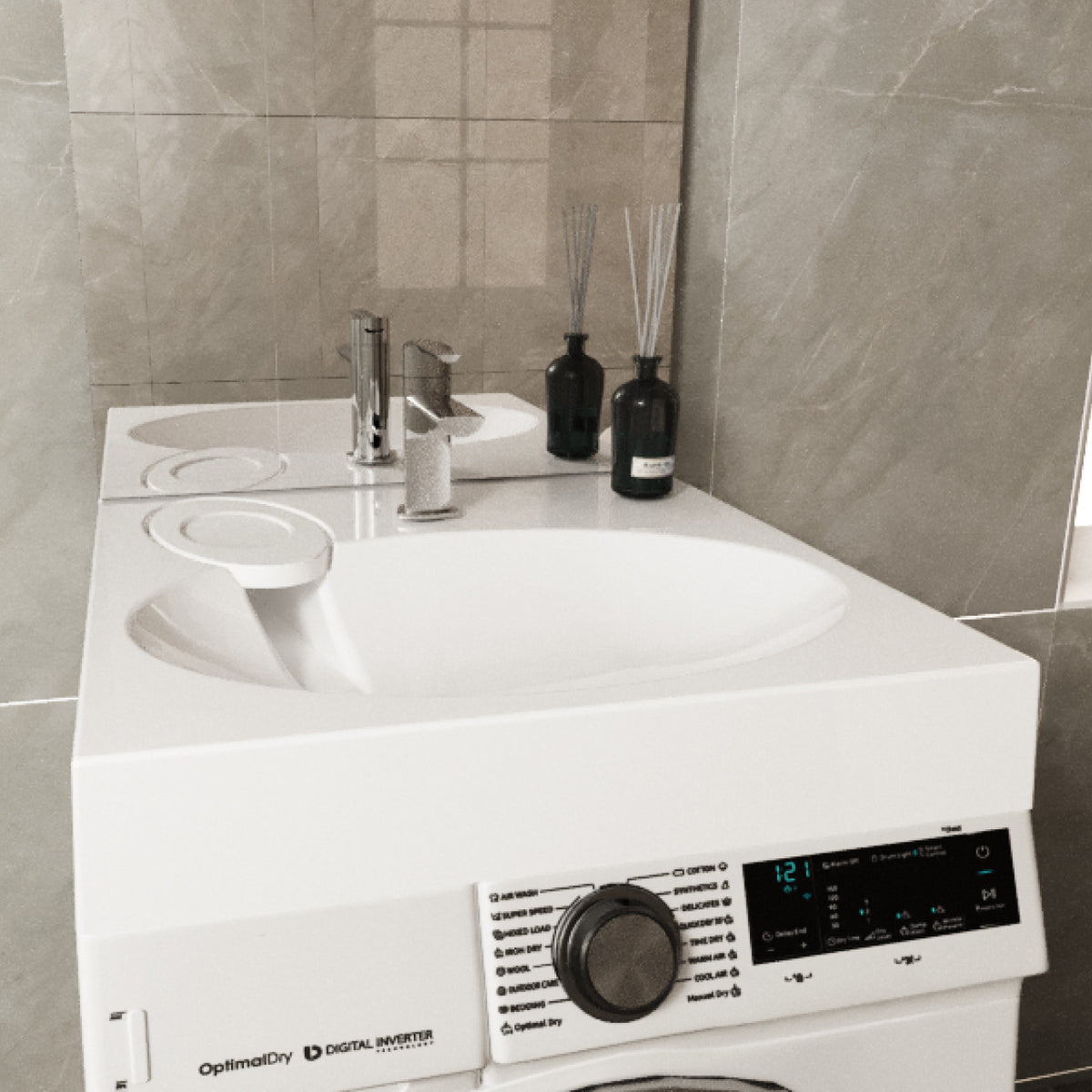 Lavoar Baie Liguria Paola 500 - Design Modern, Compact pentru Spații Mici, Materiale Rezistente
