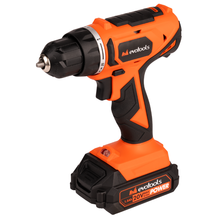 Mașină de Găurit și Înșurubat EvoTools Max 20 V Power 35 Nm - 2 Acumulatori și Încărcător