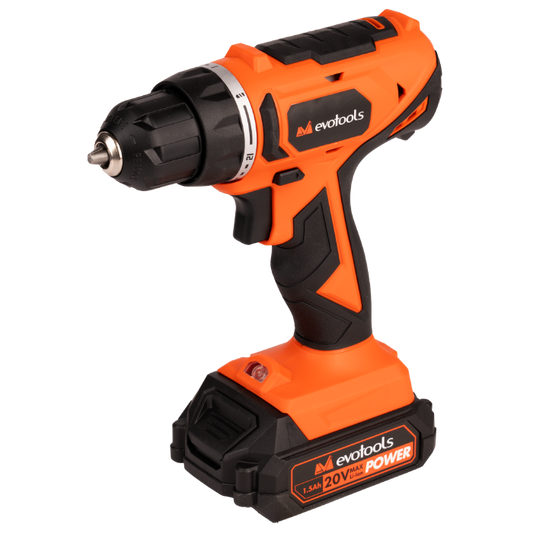 Mașină de Găurit și Înșurubat EvoTools Max 20 V Power 35 Nm - 2 Acumulatori și Încărcător