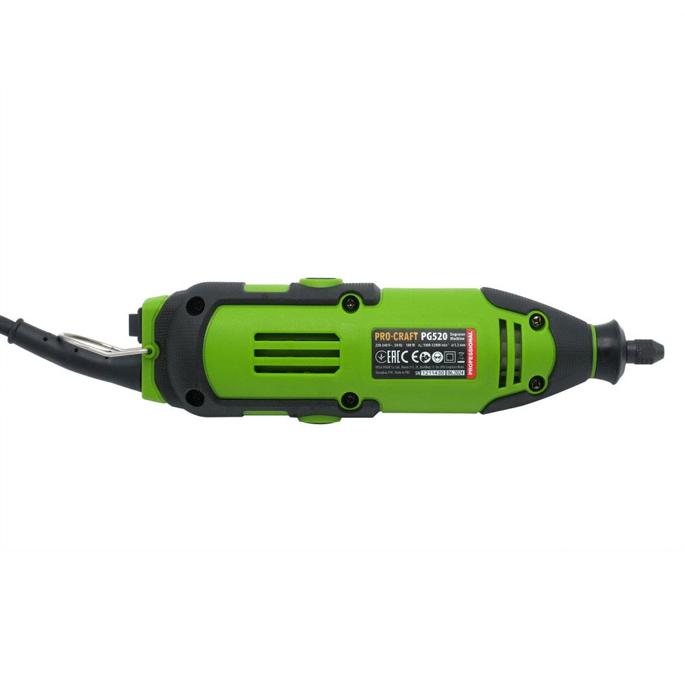 Masina de gravat PROCRAFT PG520, 180W, 32000 rpm, set accesorii inclus