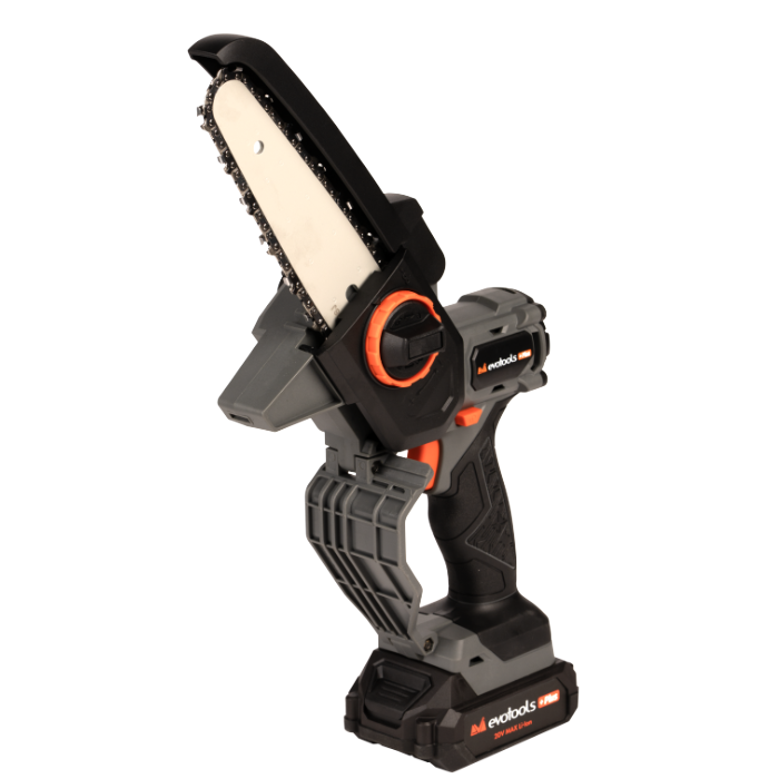 Mini Fierăstrău Brushless EvoTools +Plus 20V POWER - 2 Acumulatori și Încărcător, Tăiere Crengi