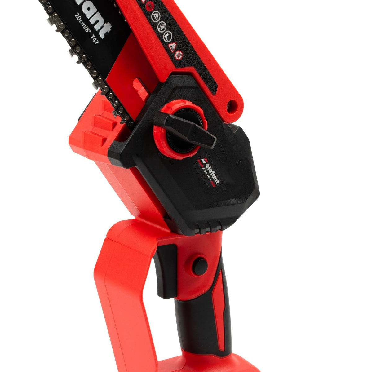 Mini fierăstrău cu lanț și acumulator ELEFANT EBS-104, 20V / 4Ah, Brushless