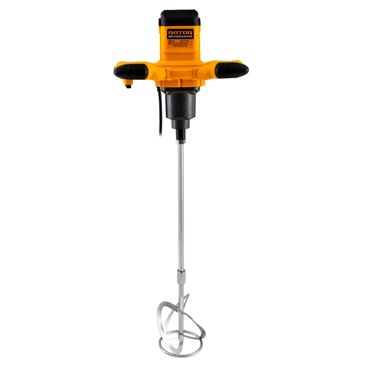 Mixer pentru beton ROTOR RX106 1400 W, Cu perii