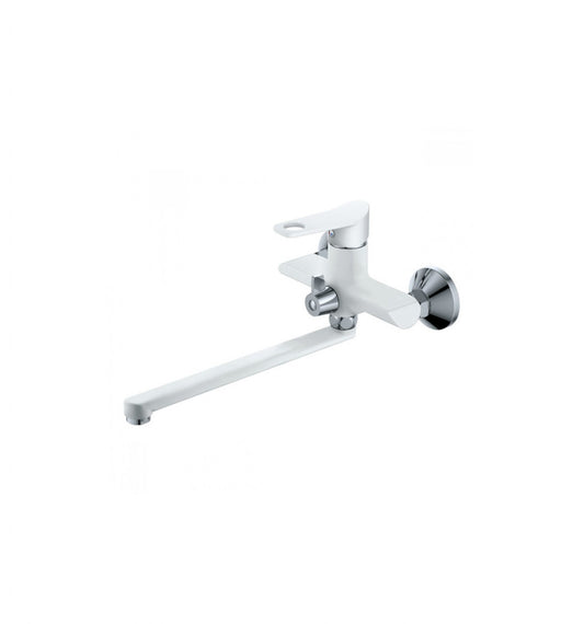 Baterie Cadă Baie MIXXUS Dallas 006 Euro - Alb, 25 cm, Control Temperatură și Debit
