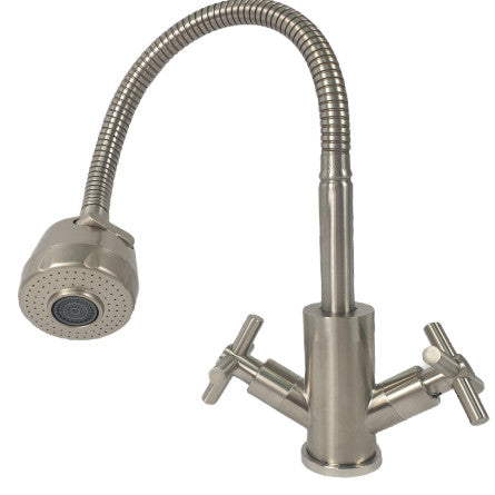 Baterie Bucătărie MIXXUS DVE-011 - Monocomandă, Oțel Inoxidabil, Rezistentă la Coroziune