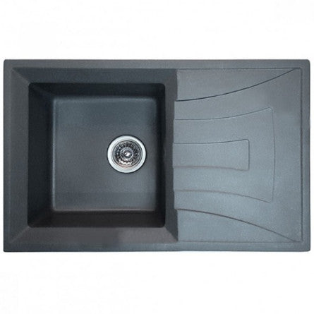 Chiuvetă Bucătărie Granit MIXXUS HB8104-G228 - Gri, Rezistentă la Zgârieturi, Durabilă