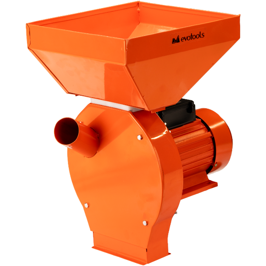 Moară Electrică cu Ciocănele EvoTools 1500 W - 3000 rot/min, Măcinare Cereale și Furaje