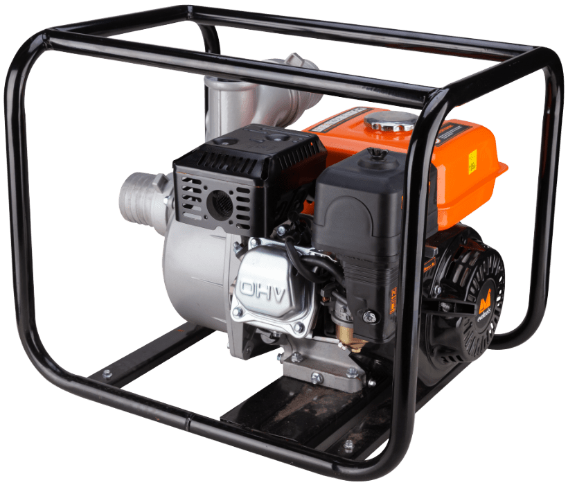 Motopompă pe Benzină EvoTools WP196 - 2", 6,5 CP, 4 Timpi, 500 l/min, Refulare 31 m, 5 h