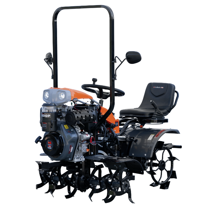 Motocultor Ride-On 4x4 EvoTools +Plus R1200 Diesel Koop - 12 CP, Pornire Electrică, Minitractor