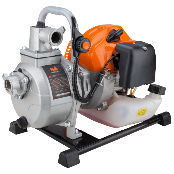 Motopompă pe Benzină EvoTools WP520 - 1,6 CP, 2 Timpi, Racord 1 inch, Refulare 22 m, Grădină