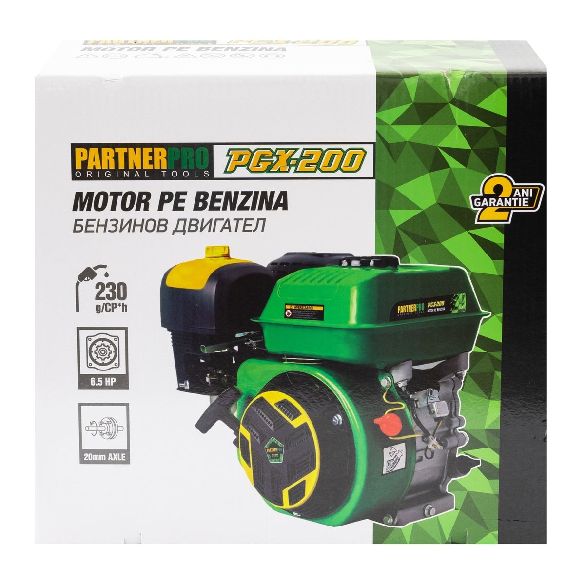 Motor benzină PGX200 (arbore 20 mm) PARTNERPRO 6.5 CP , 4T