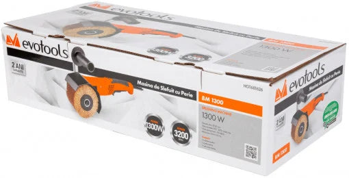 Șlefuitor cu Perie EvoTools BM1300 - 1300 W, Structurare și Antichizare Lemn, Metal și Piatră