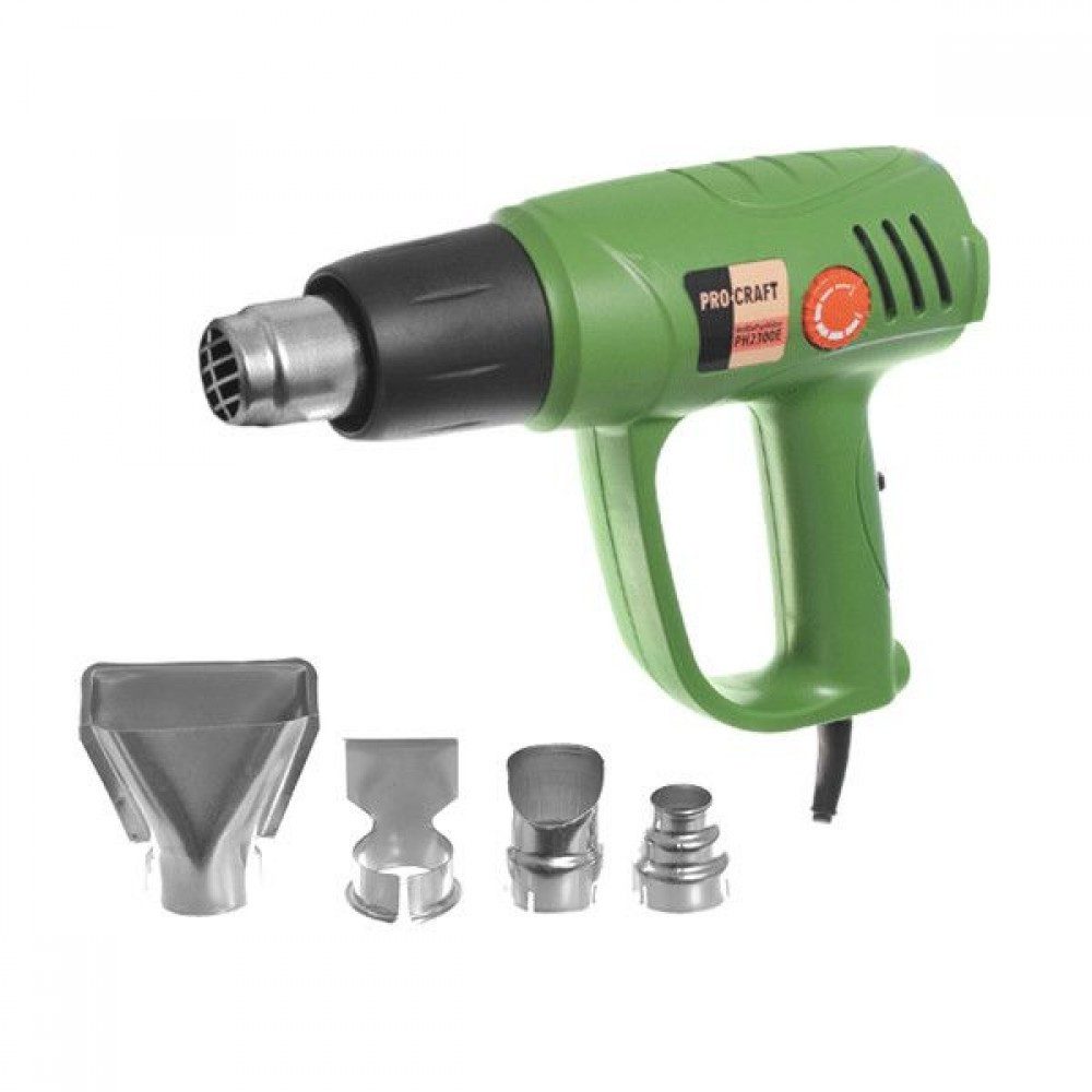 Pistol cu Aer Cald ProCraft PH2300E - 2,3 kW, 70-600 Grade, Debit 500-650 l/min