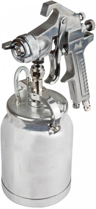 Pistol de Vopsit Pneumatic 0435 - Rezervor 1000 ml, Duză Ø 2 mm, 3 bar, Racord Aer 1/4 inch